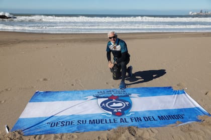 La travesía de Guillermo Tibaldi tendrá punto de partida en la Base Naval Mar del Plata y terminará en la pequeña localidad de Puerto Almanza, Tierra del Fuego