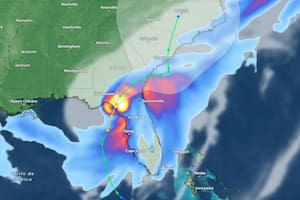 La trayectoria en vivo del huracán Debby