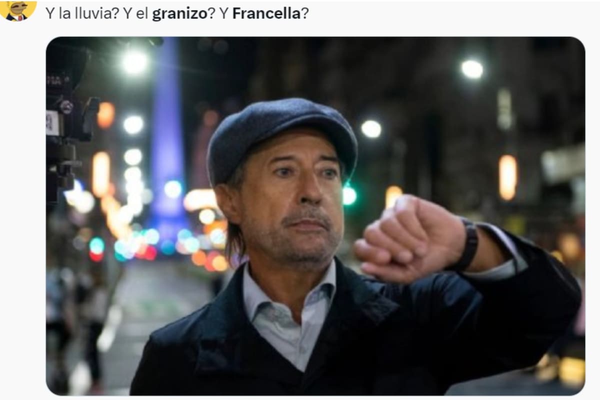 La tremenda tormenta que azota Buenos Aires ya está dando que hablar en redes (Captura: X)