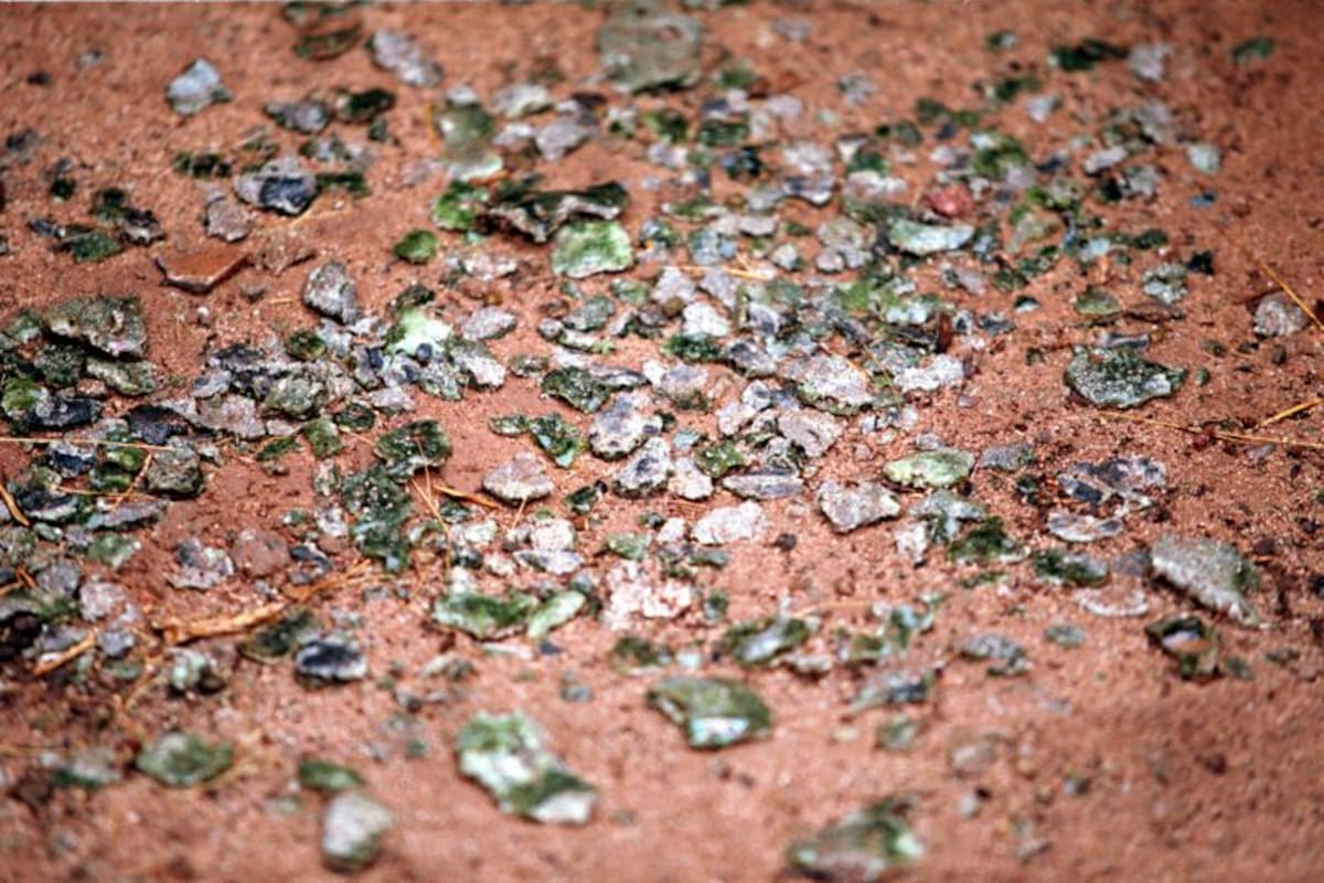 La trinitita seguía teniendo radiación después de la detonación de la bomba