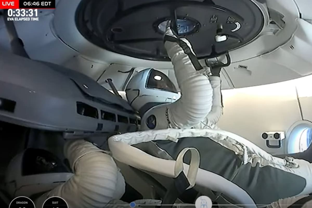 La tripulación de civiles en el espacio