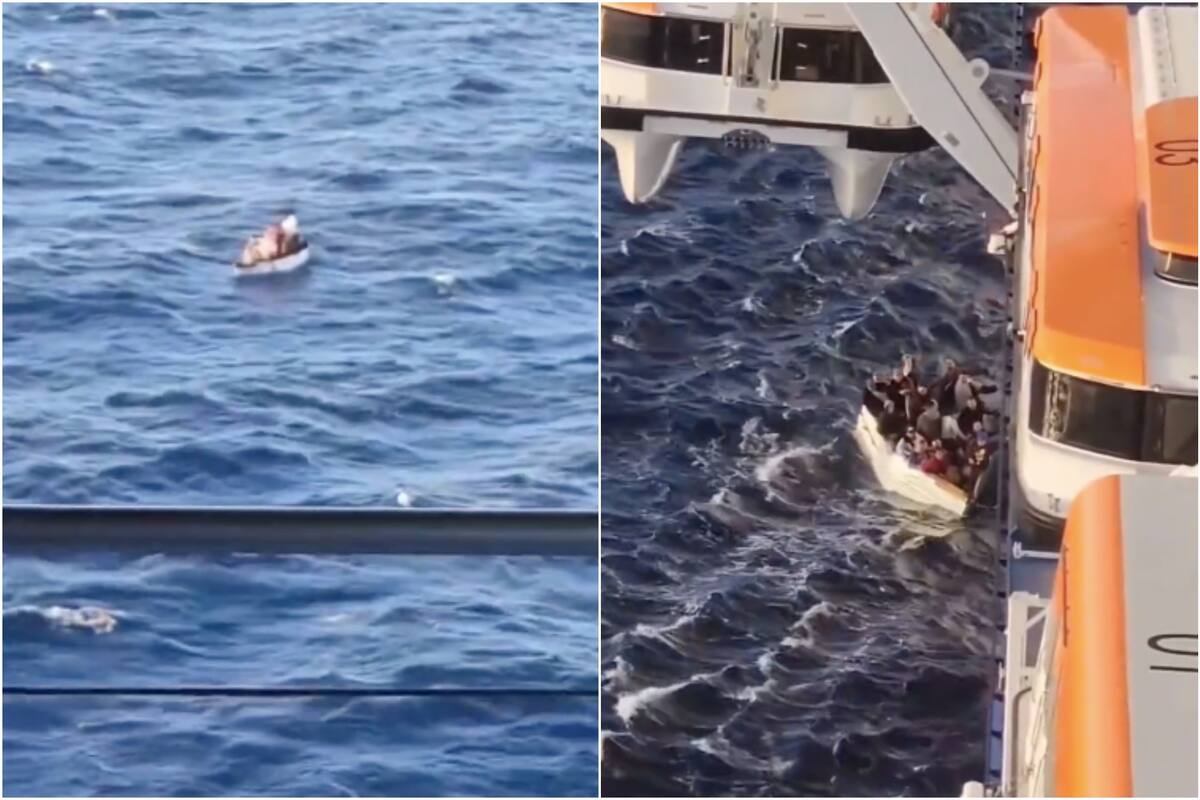 La tripulación del crucero de lujo activó todos su capacidad para el rescate de los inmigrantes que se dirigían a Estados Unidos
