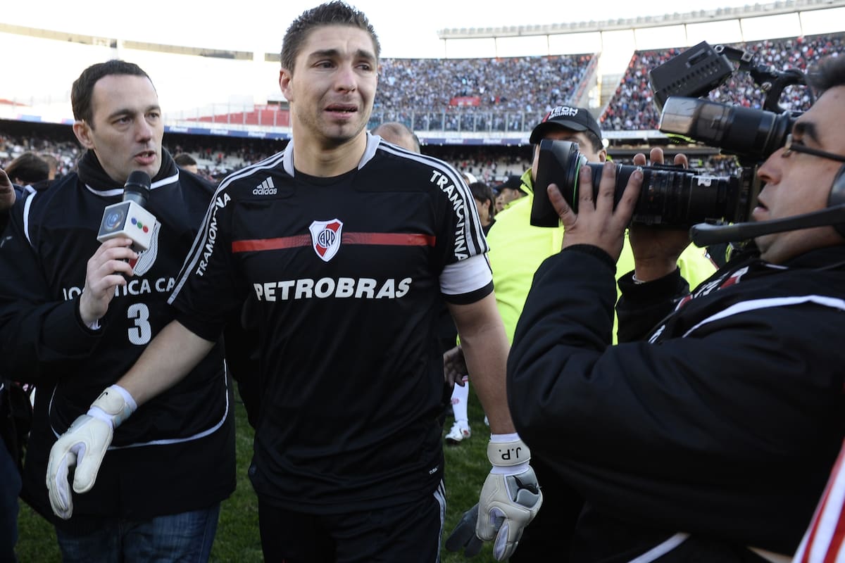 La tristeza de Juan Pablo Carrizo en aquel 26 de junio de 2011, el día del descenso de River.
