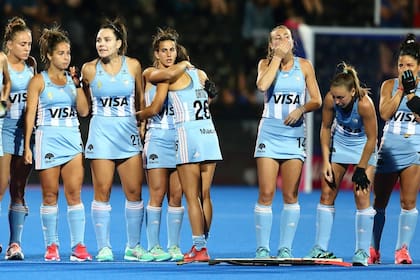 La tristeza de las jugadoras argentinas tras la eliminación