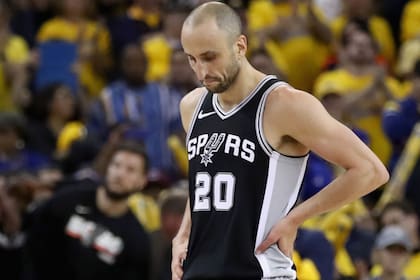 La tristeza de Manu GInóbili: los Spurs fueron eliminados por Golden State