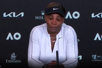 La tristeza de Serena en la rueda de prensa posterior al encuentro