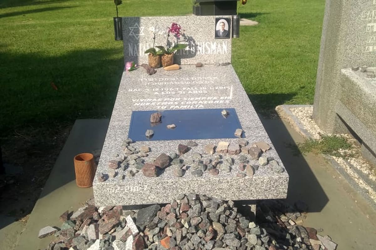 La tumba del fiscal Nisman esta mañana