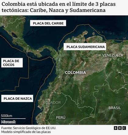 La ubicación de Colombia