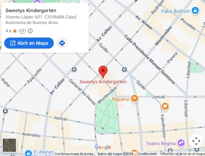La ubicación del jardín de infantes en la Comuna 2