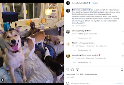 La última foto de Lance Reddick en Instagram