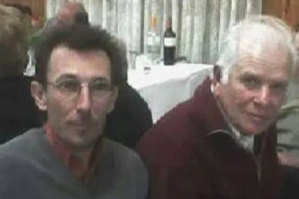 La última foto de Rubén junto a su padre, Jorge Julio López