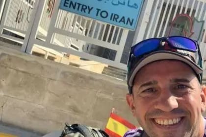 La última foto que se tomó el turista español antes de ser encarcelado en Irán