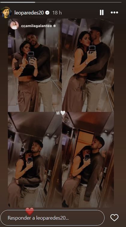 La última historia que compartió Paredes en Instagram antes del incendio de su hogar