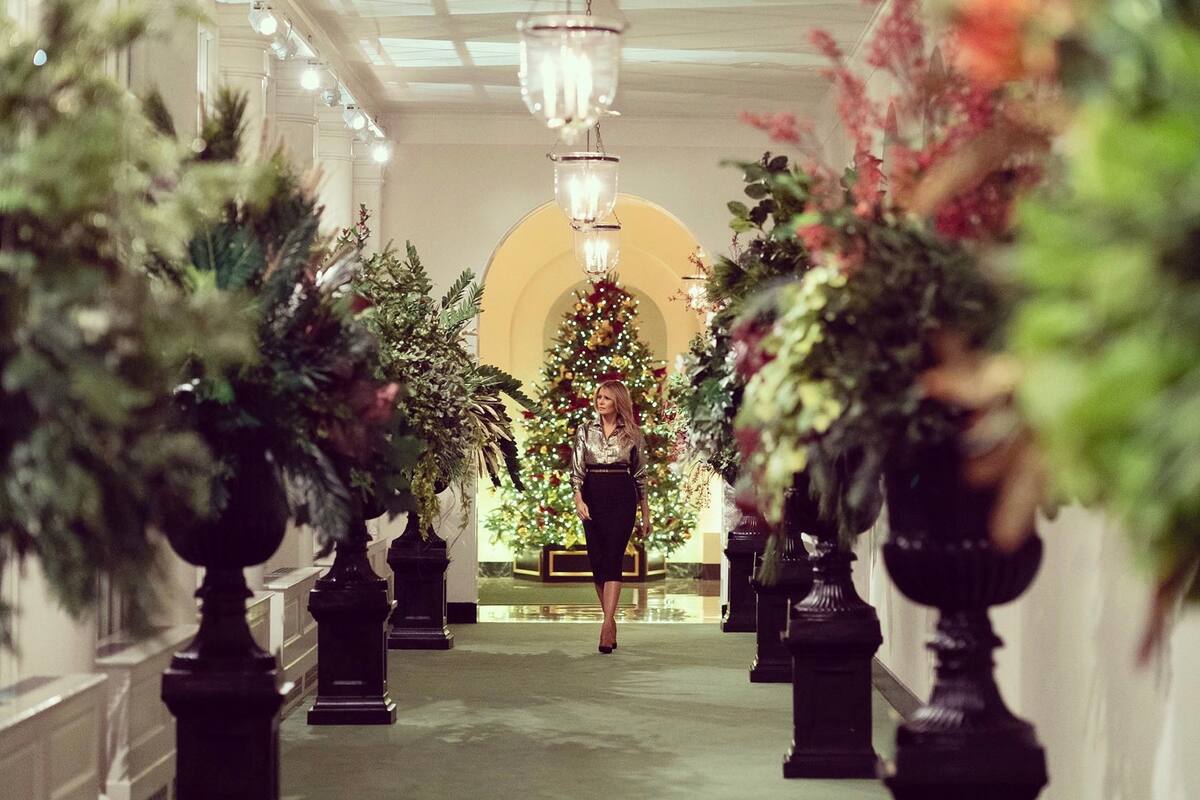 La última Navidad de Melania Trump en la Casa Blanca
