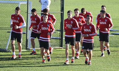 La última práctica de River, en Buenos Aires, antes del viaje a Colombia