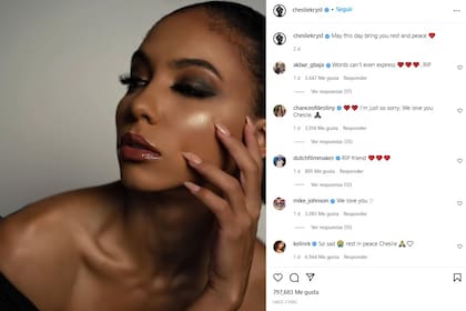 La última publicación de la modelo antes de suicidarse. Fuente: Instagram
