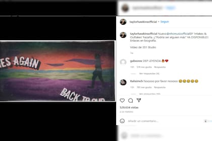 La última publicación en Instagram (Foto Instagram @taylorhawkinsofficial)