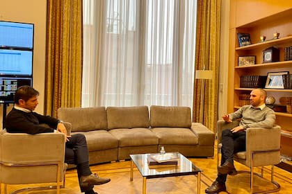 La última reunión entre Axel Kicillof y Martín Guzmán que el Gobierno informó oficialmente, tras el "affaire Basualdo".