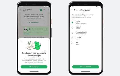 La última versión beta de WhatsApp para Android permite la transcripción de los mensajes de audio a texto
