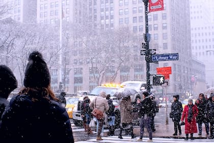 La última vez que hubo una acumulación considerable de nieve en Nueva York fue el 13 de febrero de 2022