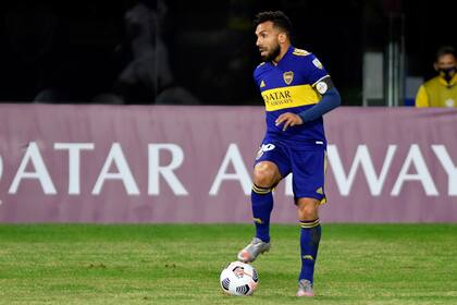La última vez que Tevez pisó la pelota con la camiseta de Boca en la Bombonera.