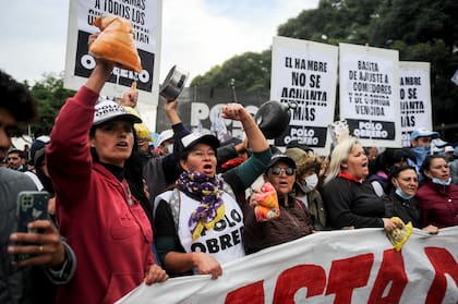 La Unidad Piquetera marchó hacia el Ministerio de Desarrollo Social