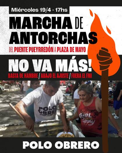 La Unidad Piquetera realizará una "marcha de antorchas" contra el FMI