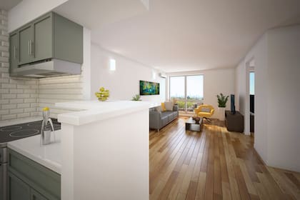 La unidades van desde monoambientes hasta grandes dimensiones