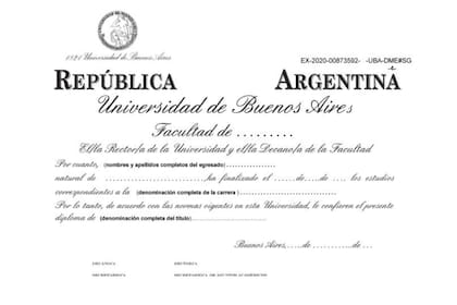 La Universidad de Buenos Aires confeccionará y expedirá los títulos mediante un sistema en línea que acortará el tiempo de tramitación