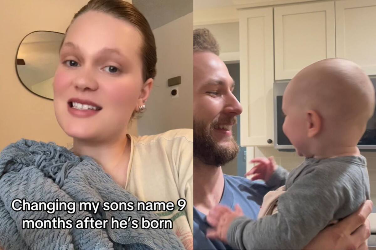 La usuaria relató que junto a su esposo no tuvieron demasiado tiempo para pensar el nombre (TikTok ispymolly)