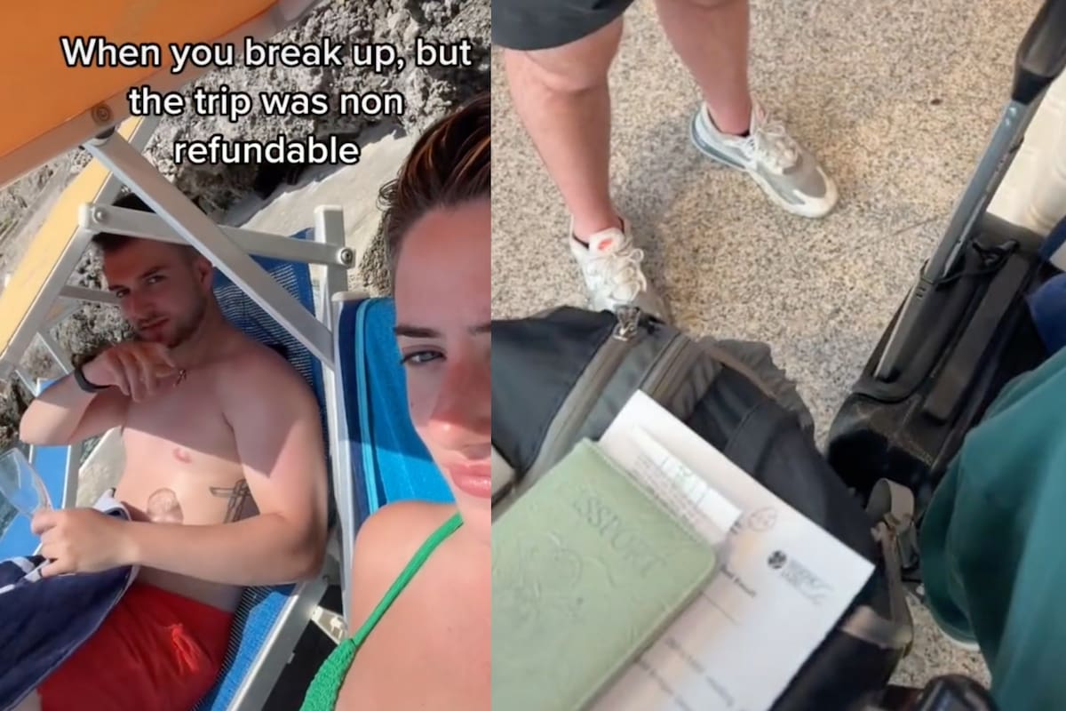 La usuaria suma millones de reproducciones en TikTok con la historia de sus vacaciones con su exnovio