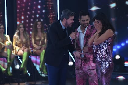 La vedette, acompañada por Lucas Velasco, pasó de la emoción al enojo en cuestión de segundos