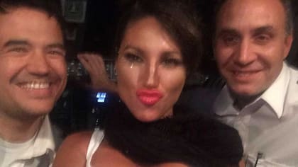 La vedette junto a Zocchi y Soaje