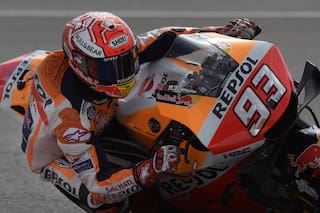 Le saltó un airbag y la cadena, pero igual Márquez fue el más rápido en Termas