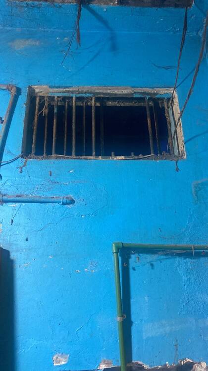 La ventana por la cual se evadieron