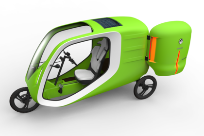 La versión Cargo del triciclo GreenGoMilla
