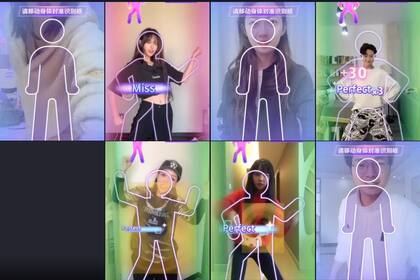 La versión china de TikTok incorporó filtros para hacer ejercicio; los usuarios reciben puntos por hacer las figuras en forma correcta y por el tiempo que se ejercitan