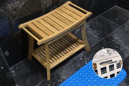 La versión de Amazon, más cara y sofisticada, incluye almohadillas antideslizantes y soporta hasta 250 kilos