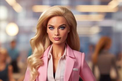 La versión de Margot Robbie creada con la app de inteligencia artificial Barbie Selfie