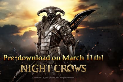 La versión global de "NIGHT CROWS" de Wemade comienza su predescarga el 11 de marzo (Gráfico: Wemade)