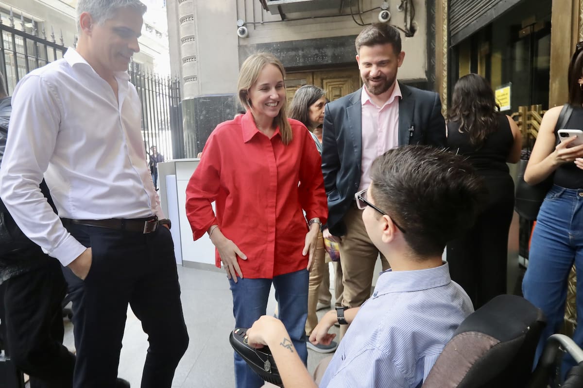 La vicejefa de gobierno, Clara Muzzio, durante la Expo Empleo, donde se promovió el empleo inclusivo