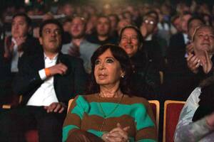 La vicepresidenta Cristina Kirchner, en su última aparición pública en El Calafate