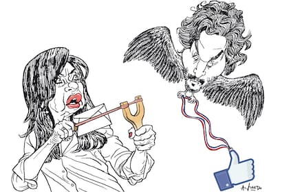 La vicepresidenta Cristina Kirchner y el canciller Santiago Cafiero.