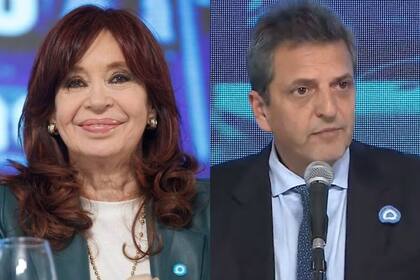 La vicepresidenta Cristina Kirchner y el ministro de Economía Sergio Massa