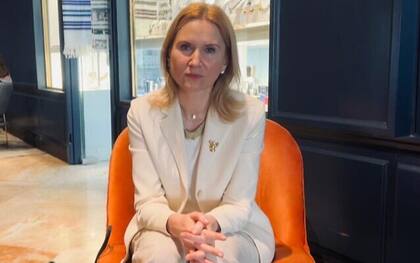 La vicepresidenta del parlamento de Ucrania, Olena Kondratiuk, en Jerusalén, el 1 de mayo de 2023