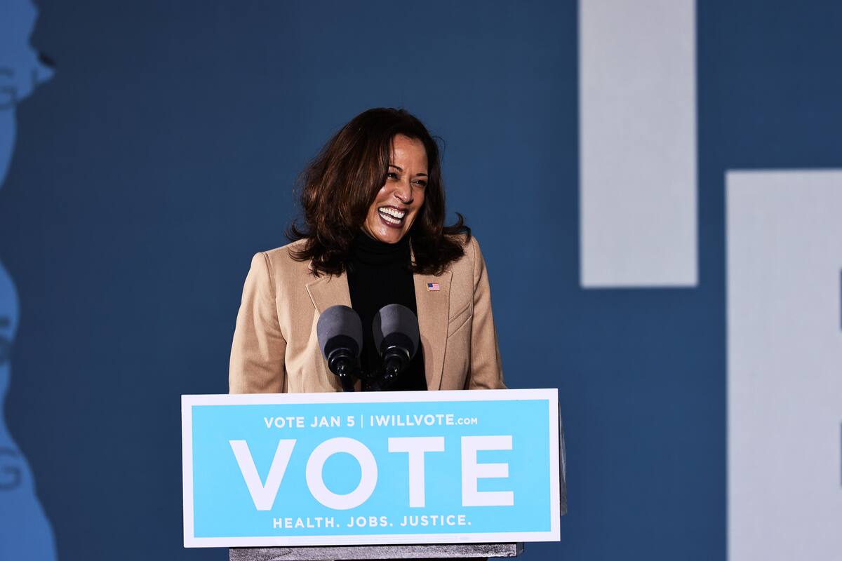 La vicepresidenta electa de Estados Unidos Kamala Harris