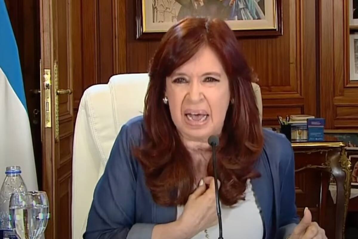 La vicepresidenta en su descargo por streaming luego de haber sido condenada
