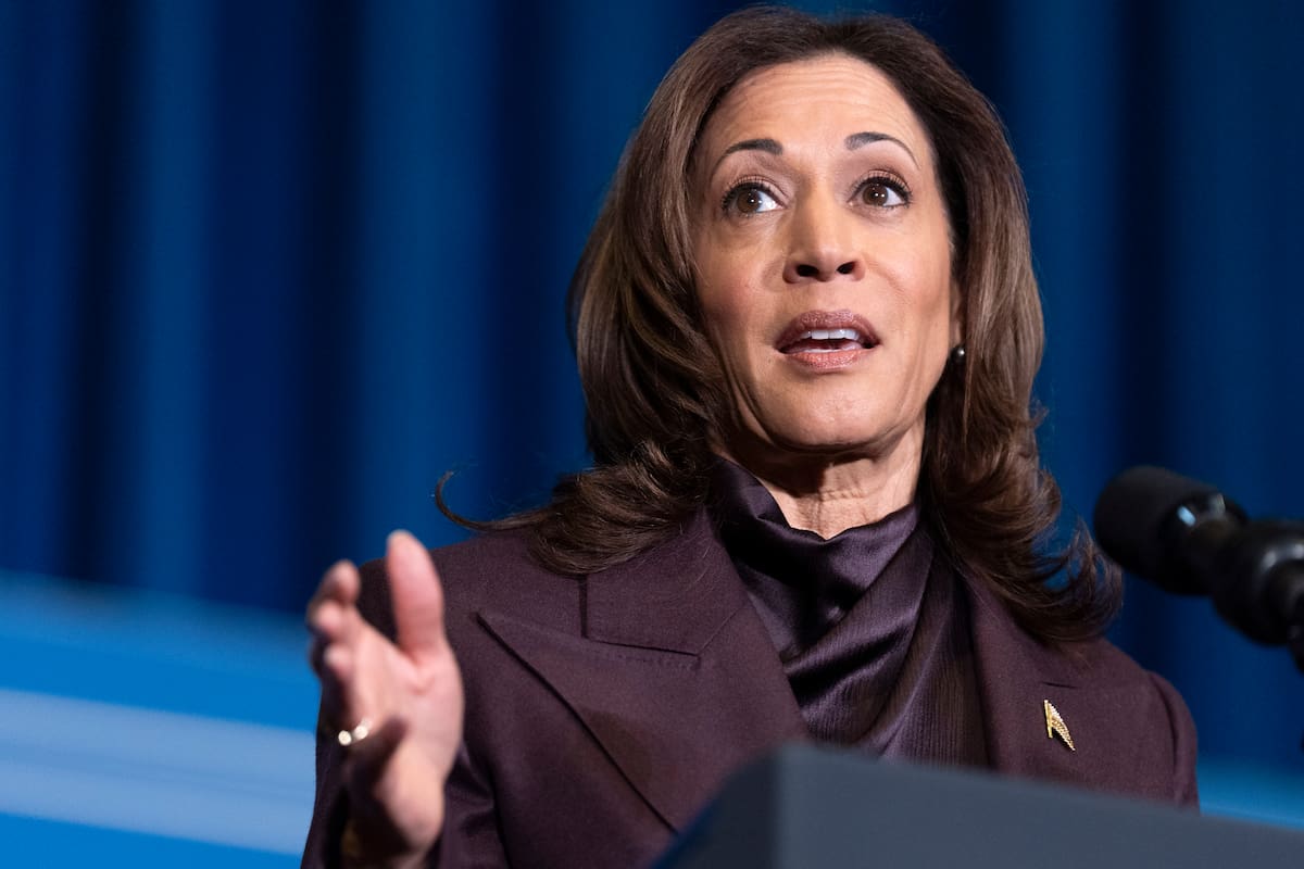 La vicepresidenta Kamala Harris en un evento en Washington el 9 de diciembre del 2024 (AP foto/Jacquelyn Martin)