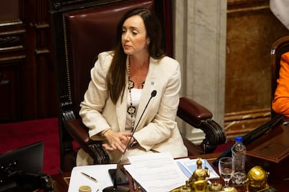 La vicepresidenta Victoria Villarruel en el Senado