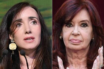 La vicepresidenta Victoria Villarruel junto a la expresidenta Cristina Kirchner